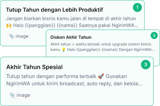 Multi Konten Kampanya di NgirimWA