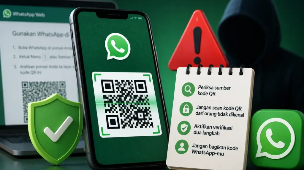 Cara Menghindari Penipuan Kode QR WhatsApp