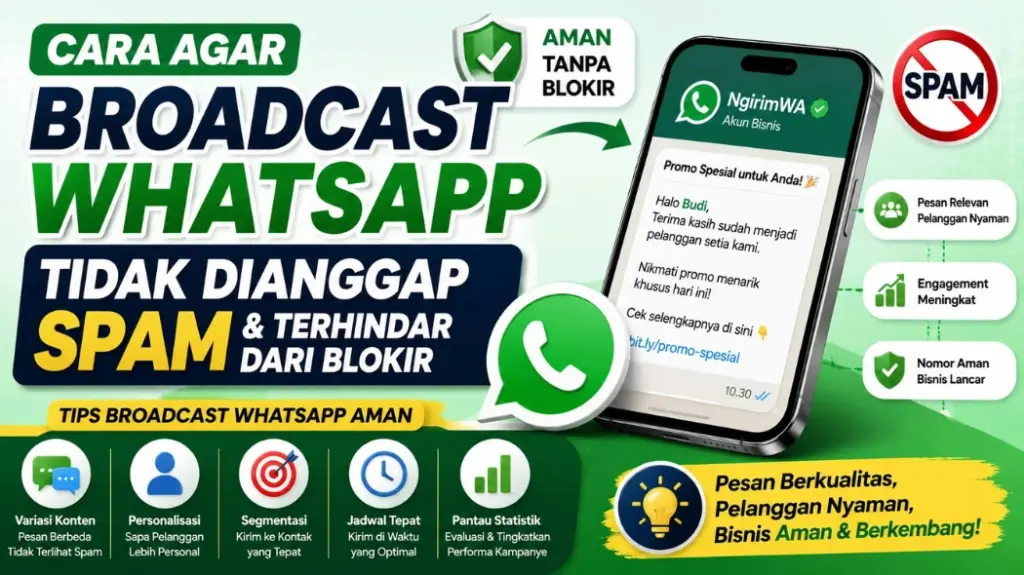 cara agar broadcast whatsapp tidak dianggap spam