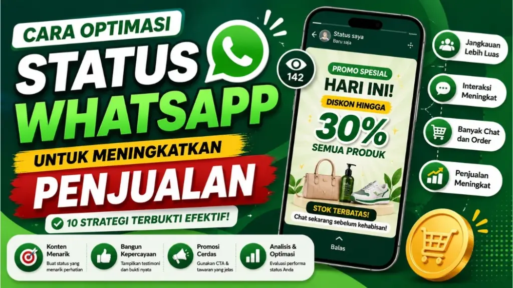 cara optimasi status whatsapp untuk meningkatkan penjualan