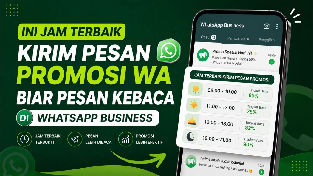 jam terbaik kirim pesan promosi wa
