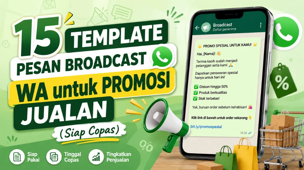 template pesan broadcast wa